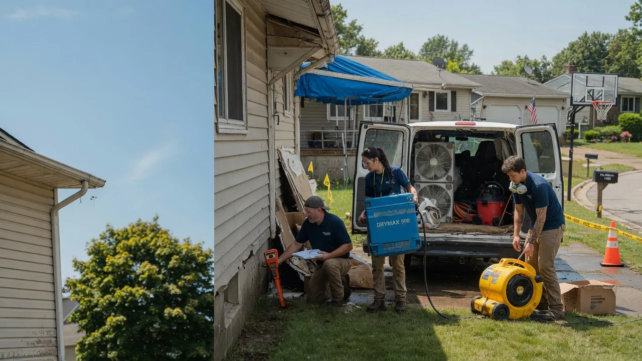 Ceiling Leak Cleanup in Luxemburg, WI near me